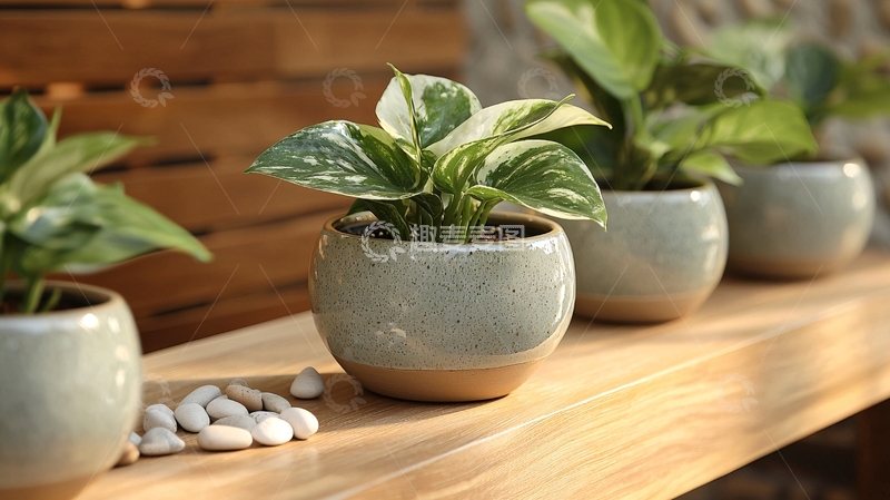 高清大图下载【趣麦麦图】室内盆栽植物特写