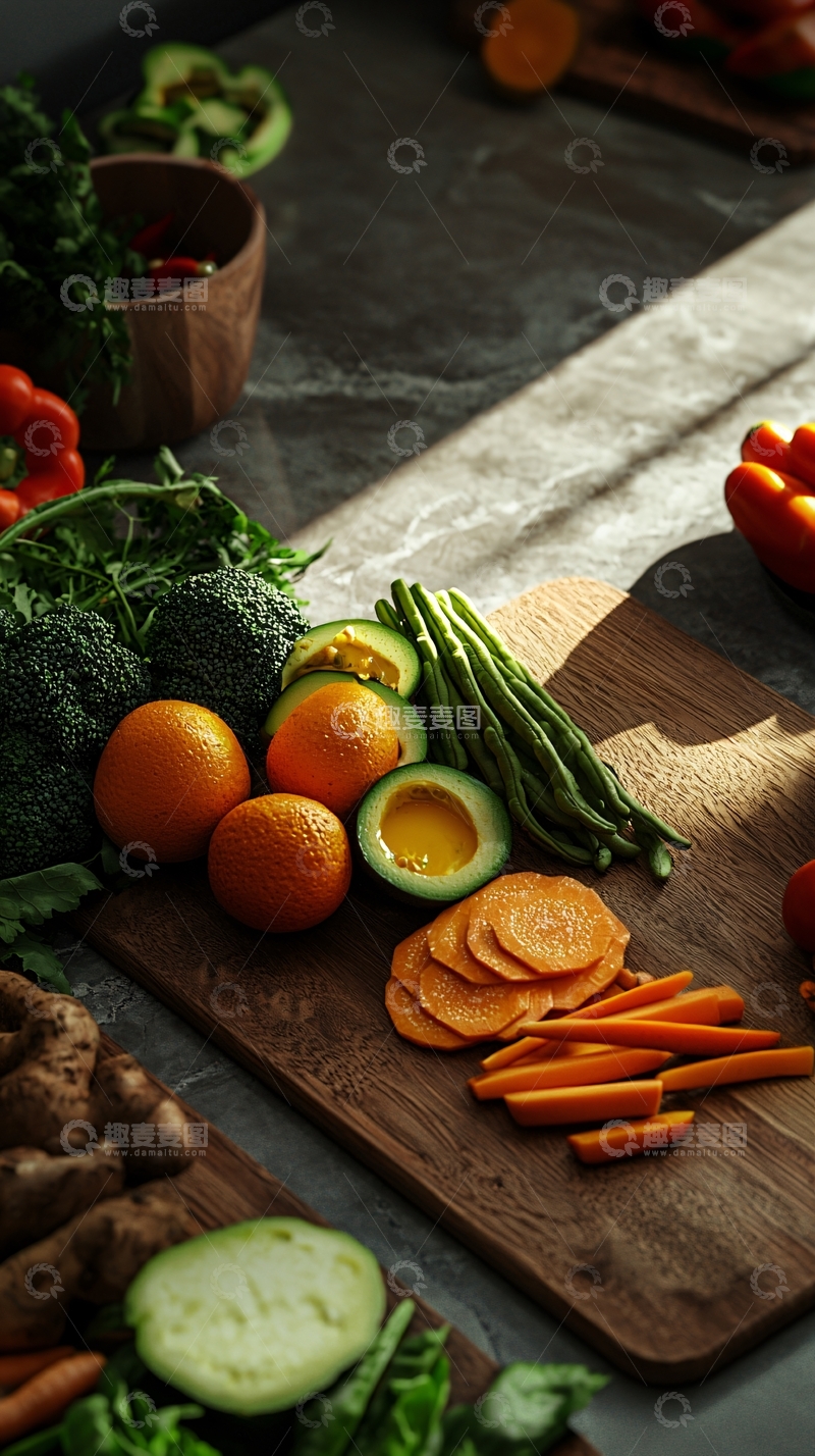 高清大图下载【趣麦麦图】健康饮食食材