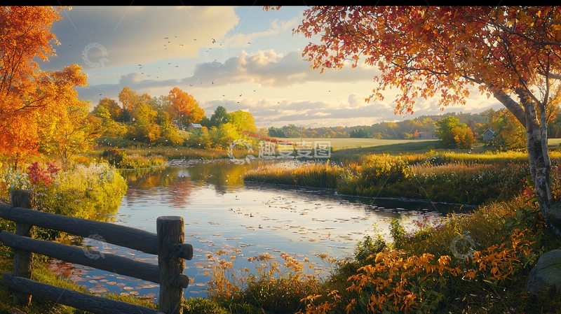 高清大图下载【趣麦麦图】秋日田园风光32