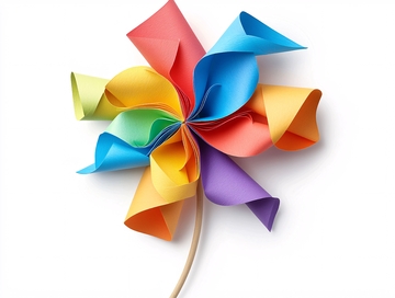 彩色纸风车