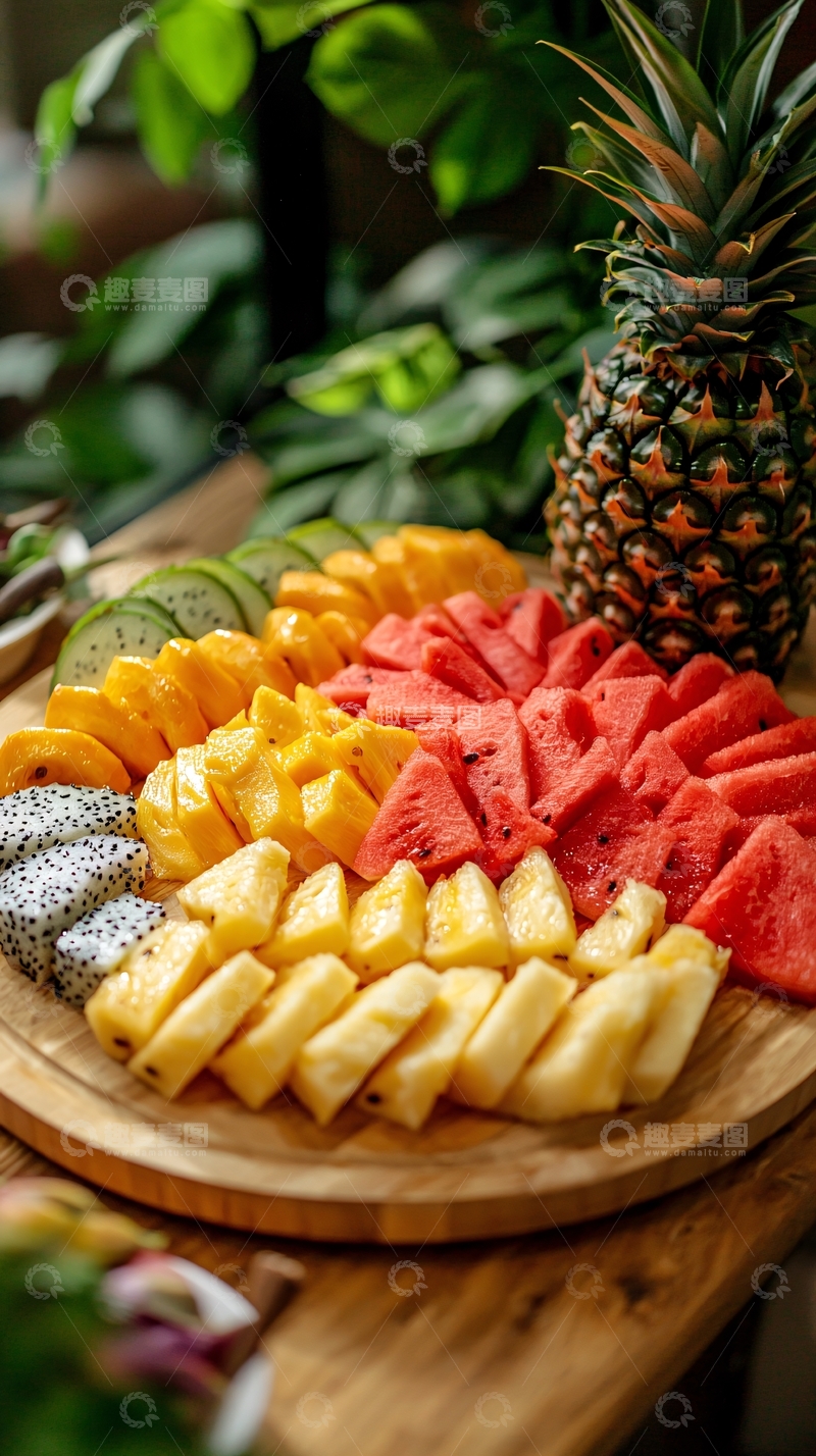 高清大图下载【趣麦麦图】热带水果拼盘