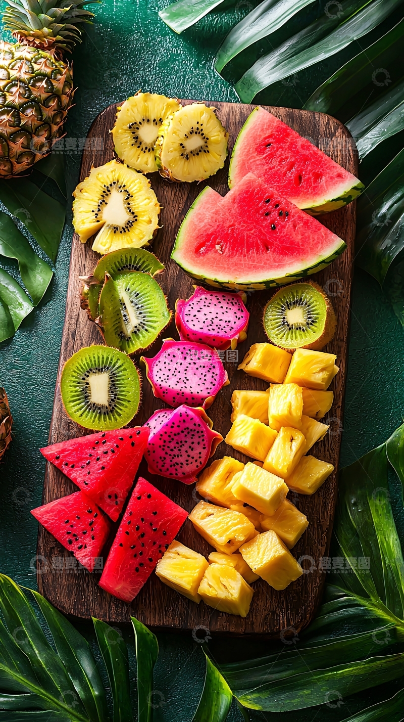 高清大图下载【趣麦麦图】热带水果拼盘