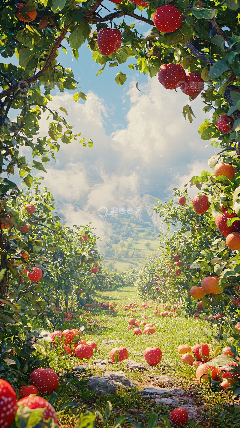 高清大图下载【趣麦麦图】苹果园