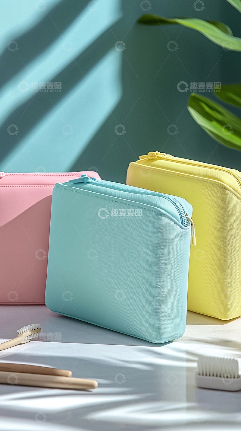 高清大图下载【趣麦麦图】简约硅胶洗漱包