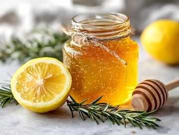 柠檬蜂蜜特写