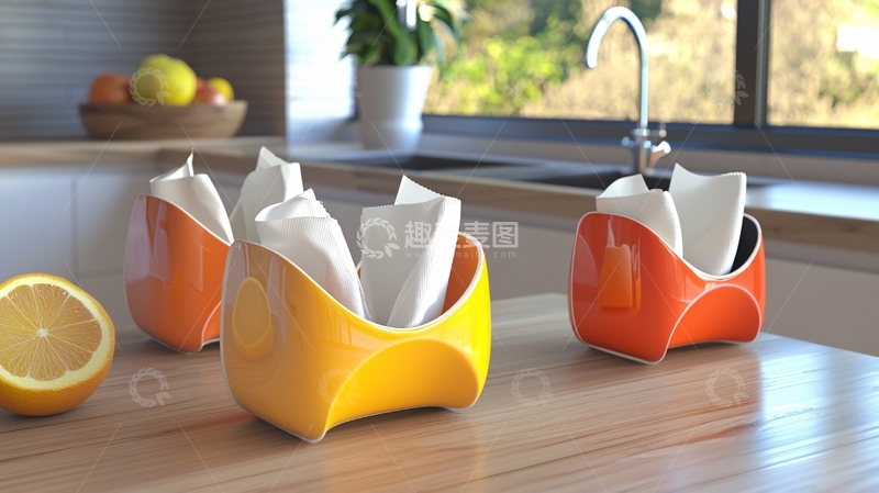 高清大图下载【趣麦麦图】现代简约纸巾盒