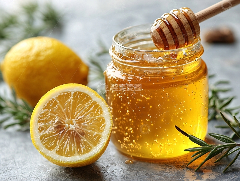 高清大图下载【趣麦麦图】柠檬蜂蜜罐清新特写