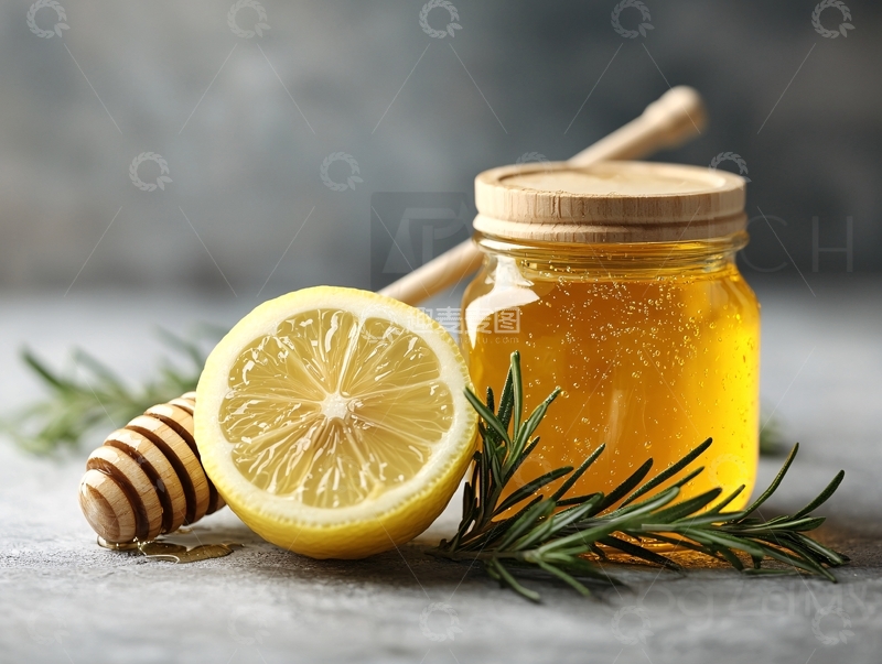 高清大图下载【趣麦麦图】柠檬蜂蜜特写