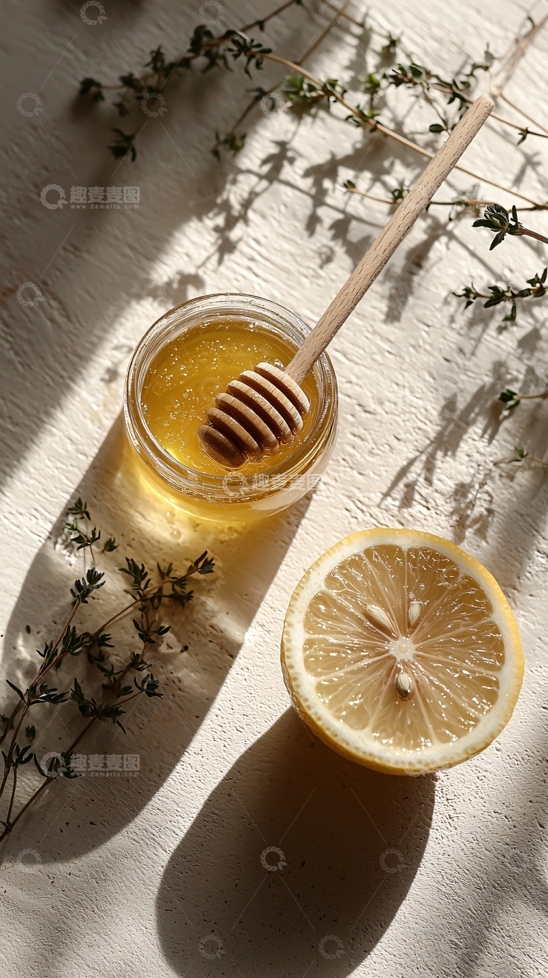 高清大图下载【趣麦麦图】蜂蜜柠檬静物