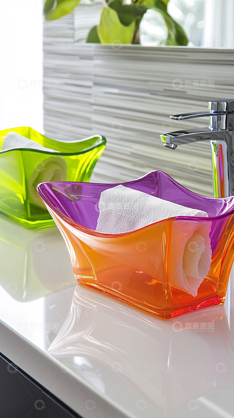 高清大图下载【趣麦麦图】透明塑料收纳盒