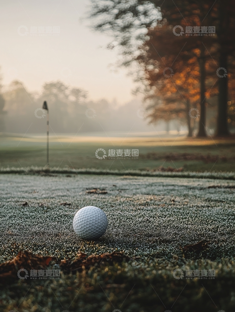 高清大图下载【趣麦麦图】高尔夫球场上的高尔夫球