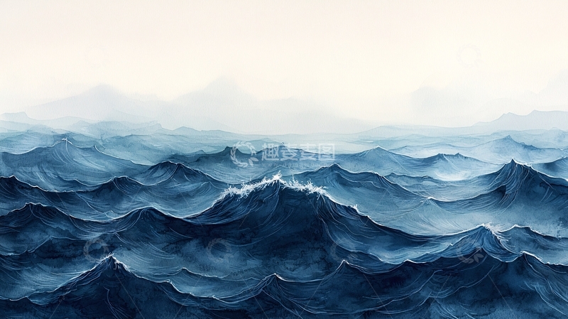 高清大图下载【趣麦麦图】水墨山水画492