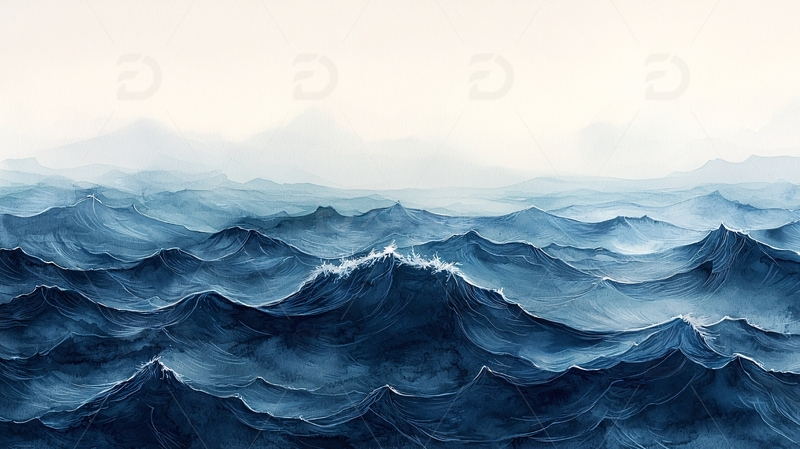 高清大图下载【趣麦麦图】水墨山水画492