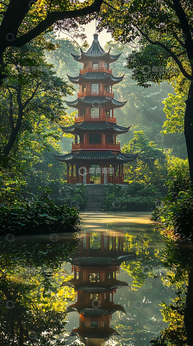 高清大图下载【趣麦麦图】古风建筑