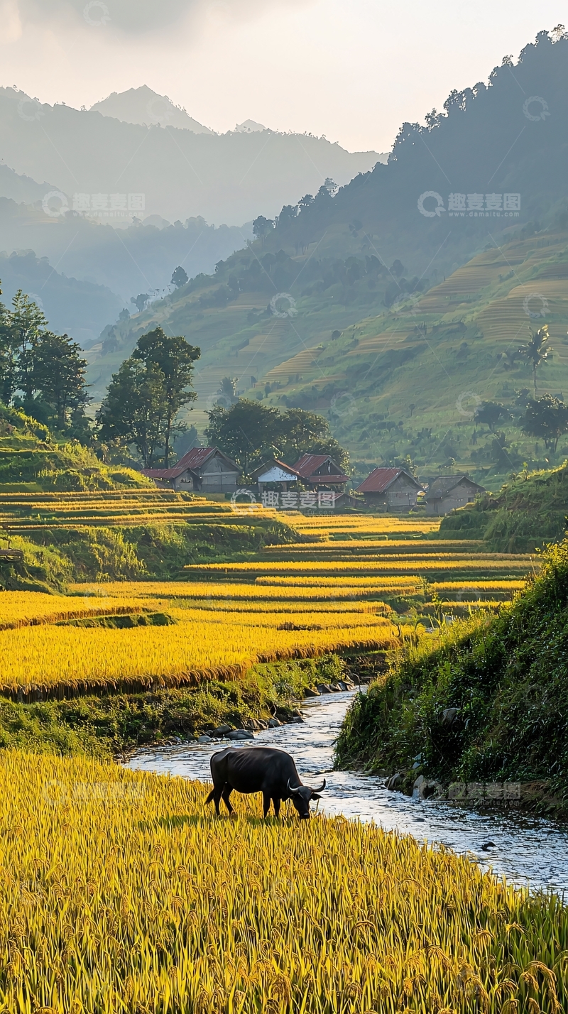 高清大图下载【趣麦麦图】梯田
