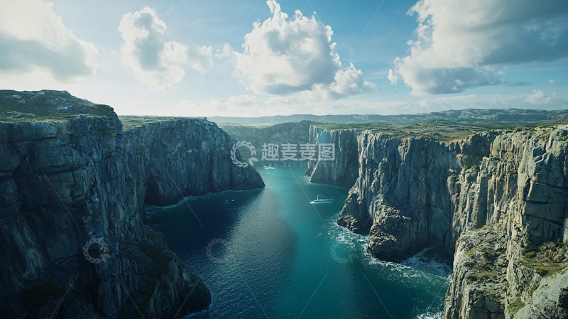 高清大图下载【趣麦麦图】峡湾