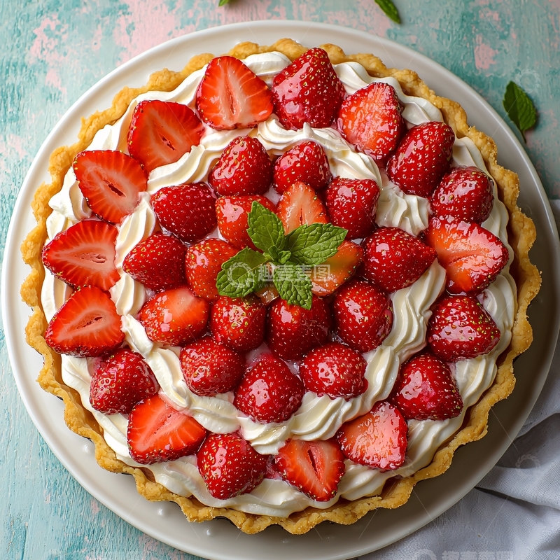 高清大图下载【趣麦麦图】草莓挞
