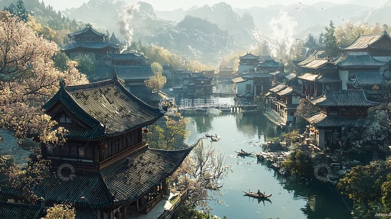 高清大图下载【趣麦麦图】水墨江南