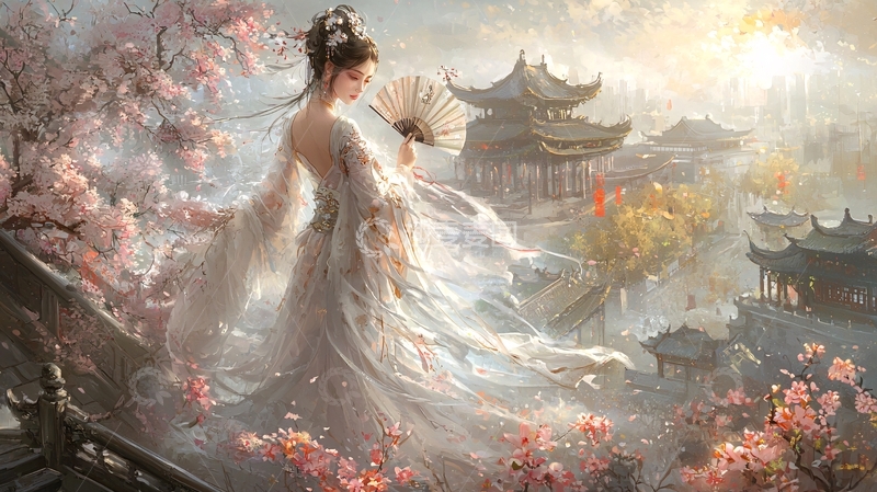 高清大图下载【趣麦麦图】古风美女