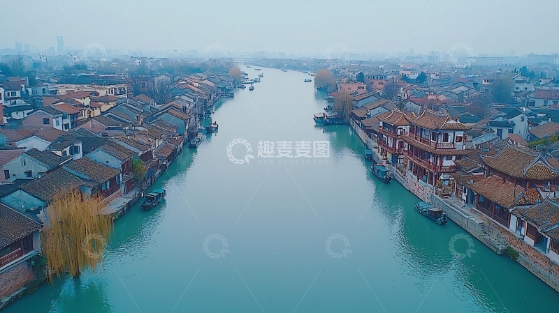 高清大图下载【趣麦麦图】水墨江南水乡古镇