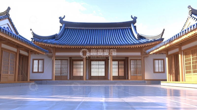 高清大图下载【趣麦麦图】中式建筑