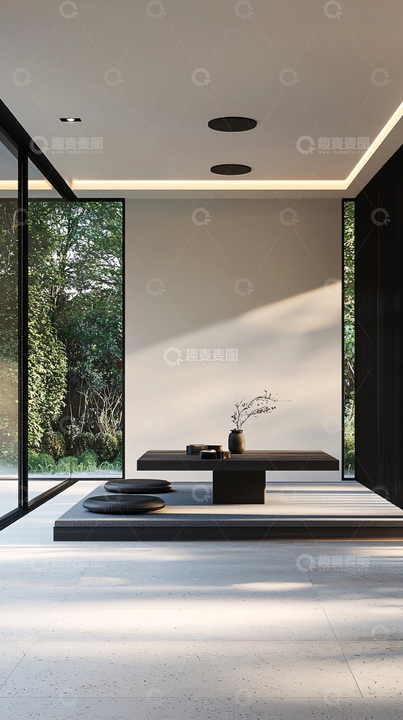 高清大图下载【趣麦麦图】极简日式禅意风格室内设计