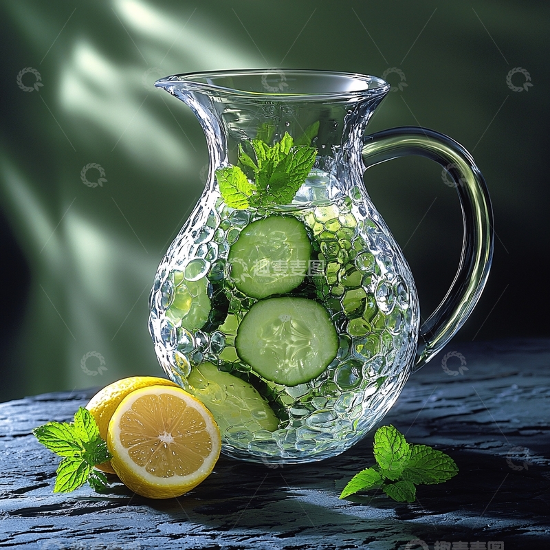 高清大图下载【趣麦麦图】玻璃水壶