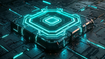 未来科技芯片中心发光