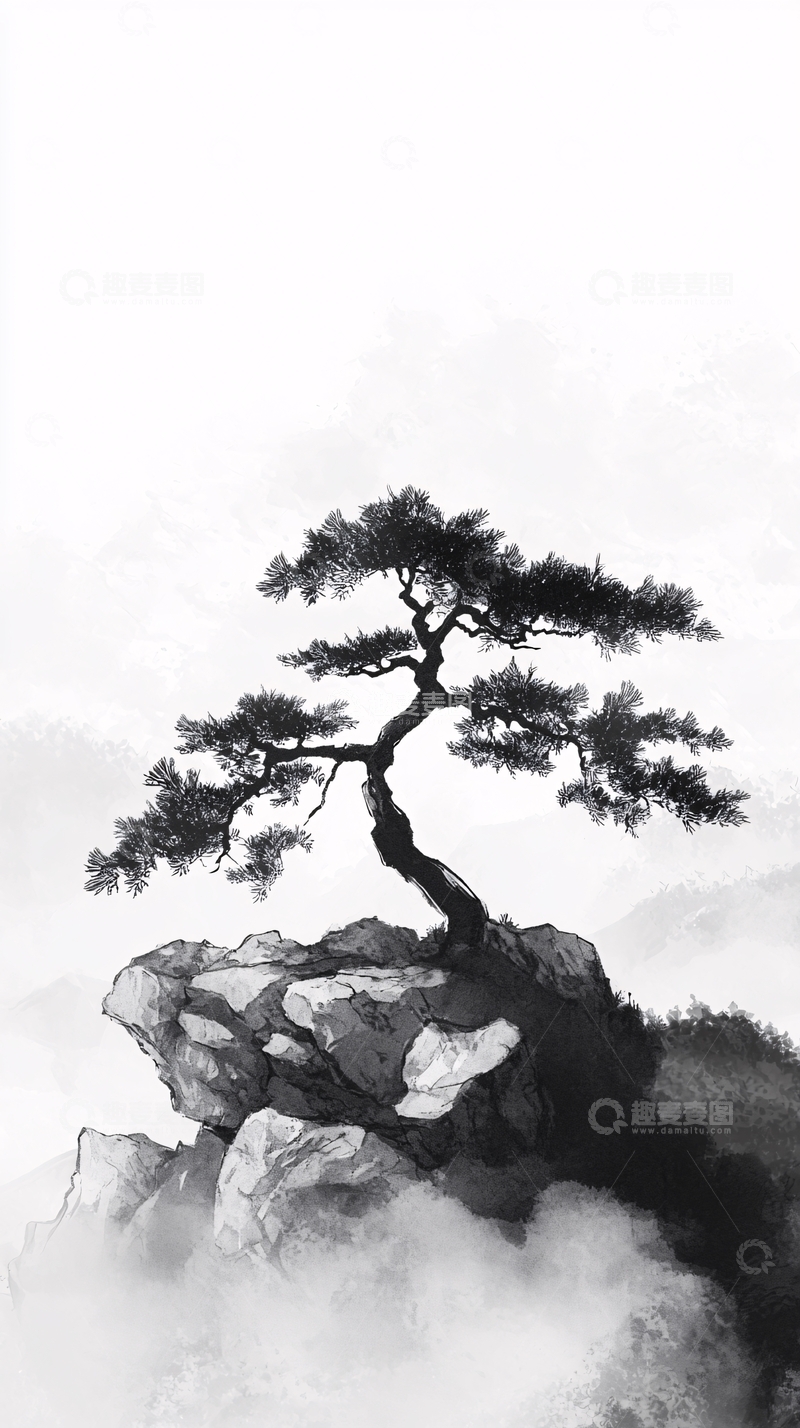 高清大图下载【趣麦麦图】水墨画