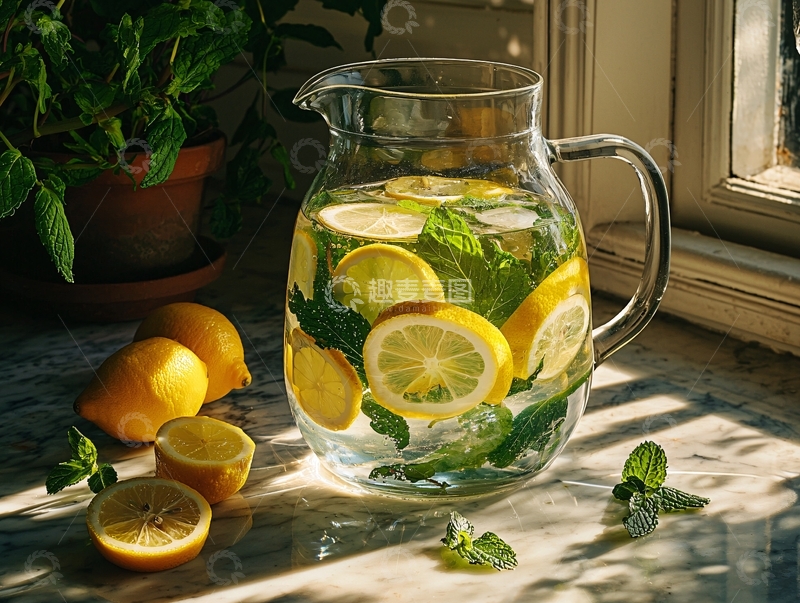 高清大图下载【趣麦麦图】柠檬水