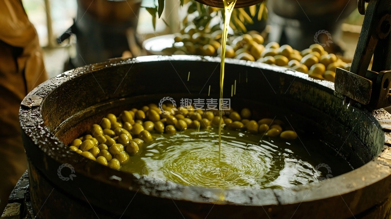 高清大图下载【趣麦麦图】手工榨油