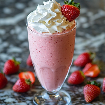 草莓奶油冰沙