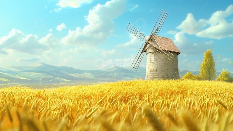 高清大图下载【趣麦麦图】田园风光209