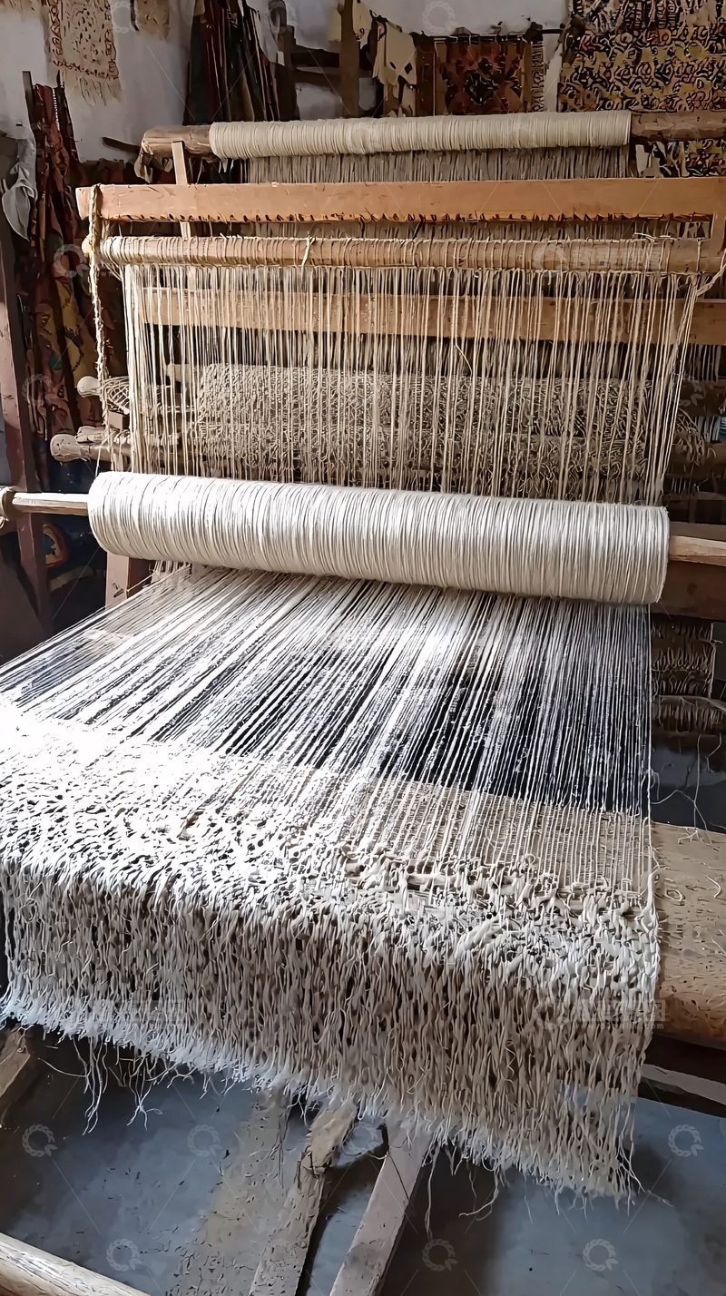 高清大图下载【趣麦麦图】手工织布机