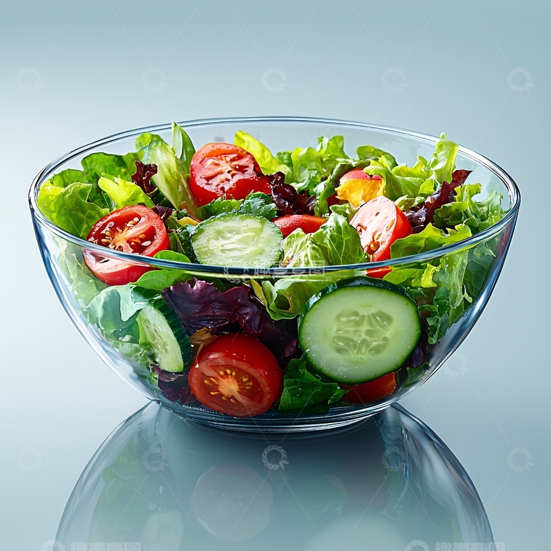 高清大图下载【趣麦麦图】新鲜蔬菜沙拉特写