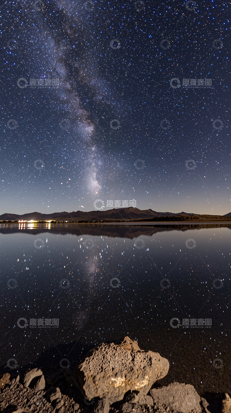 高清大图下载【趣麦麦图】星空倒影