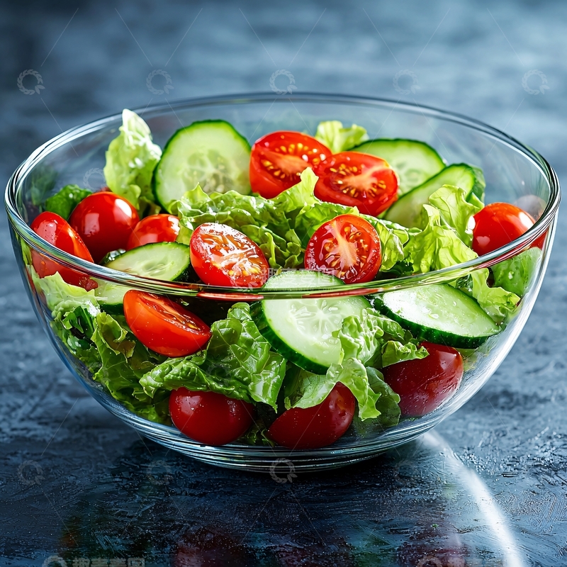 高清大图下载【趣麦麦图】新鲜蔬菜沙拉特写