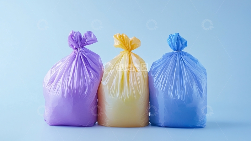 高清大图下载【趣麦麦图】彩色垃圾袋