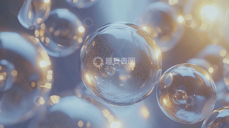 高清大图下载【趣麦麦图】光滑透明的气泡