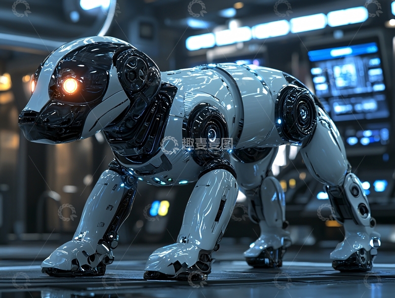 高清大图下载【趣麦麦图】未来科技感机械狗