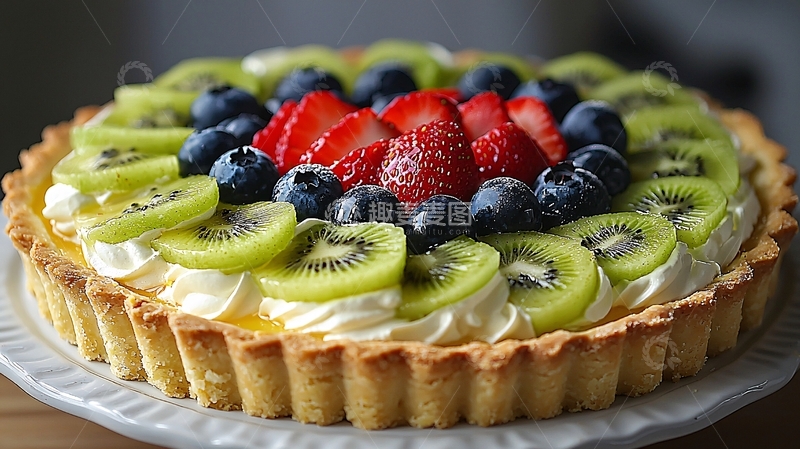 高清大图下载【趣麦麦图】水果奶油塔