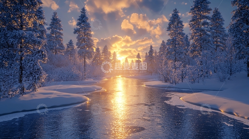 高清大图下载【趣麦麦图】冬季雪景