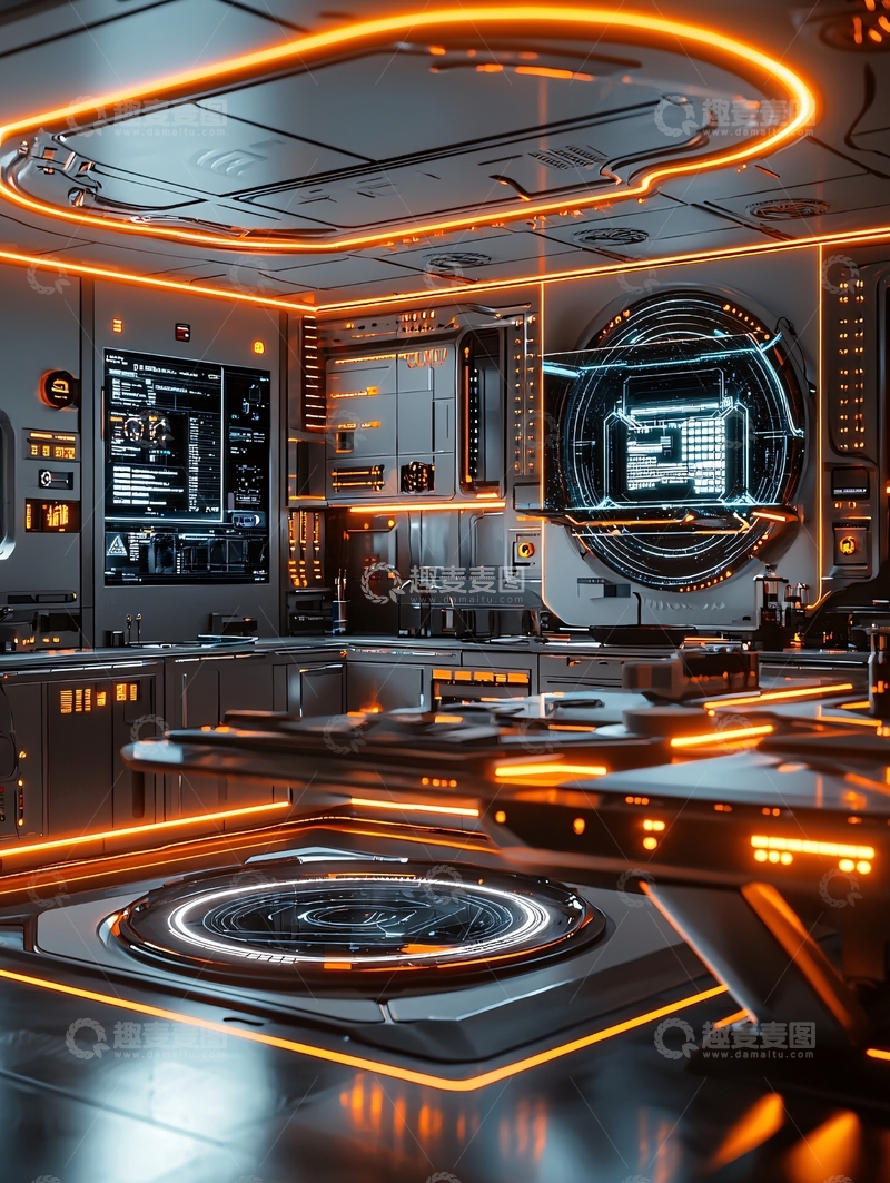 高清大图下载【趣麦麦图】未来科技实验室