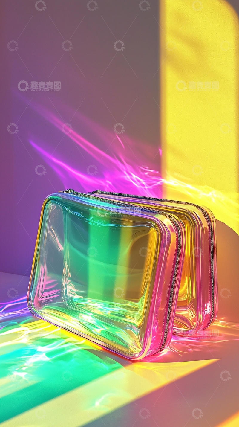 高清大图下载【趣麦麦图】透明化妆包