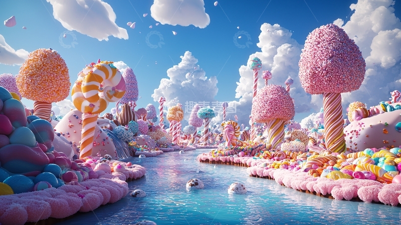 高清大图下载【趣麦麦图】梦幻糖果世界8