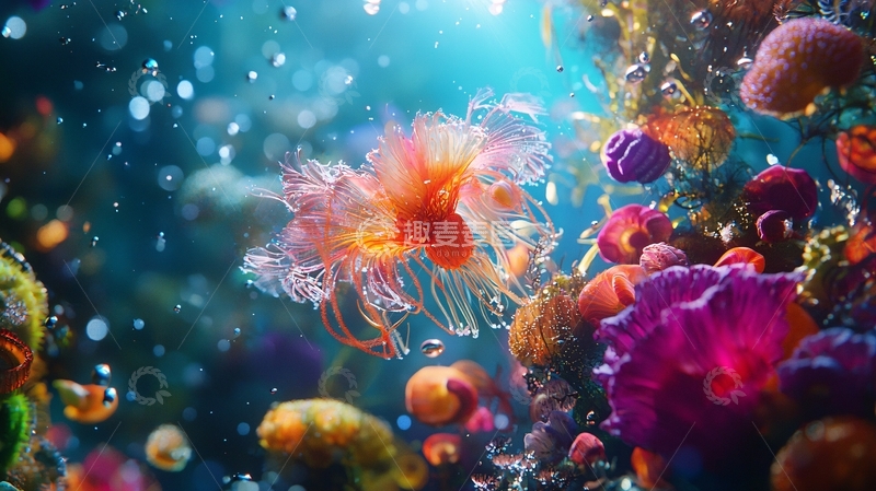高清大图下载【趣麦麦图】梦幻绚丽海底世界
