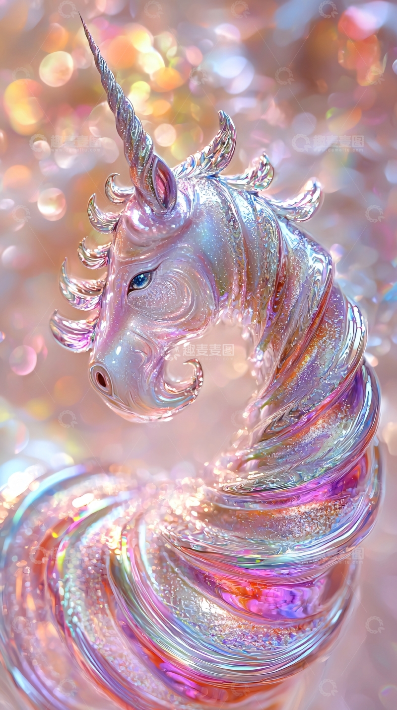 高清大图下载【趣麦麦图】梦幻独角兽