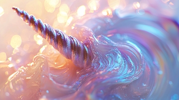 梦幻独角兽特写