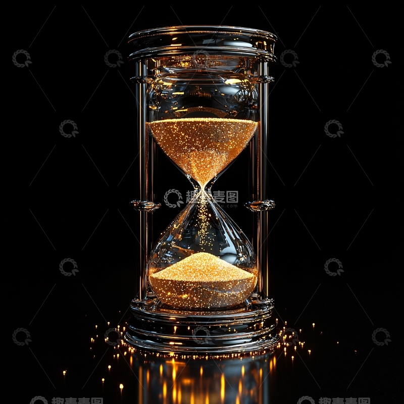 高清大图下载【趣麦麦图】金色沙漏