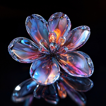 晶莹剔透的花朵